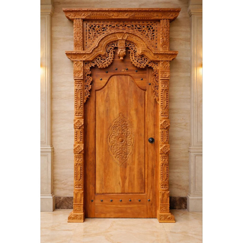PINTU KAMAR GEBYOK UKIR SINGGEL