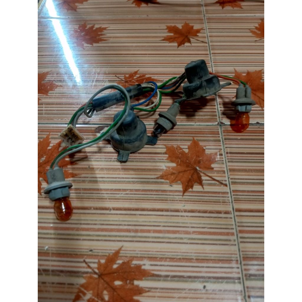 soket kabel lampu depan Honda Supra fit lama bekas ori
