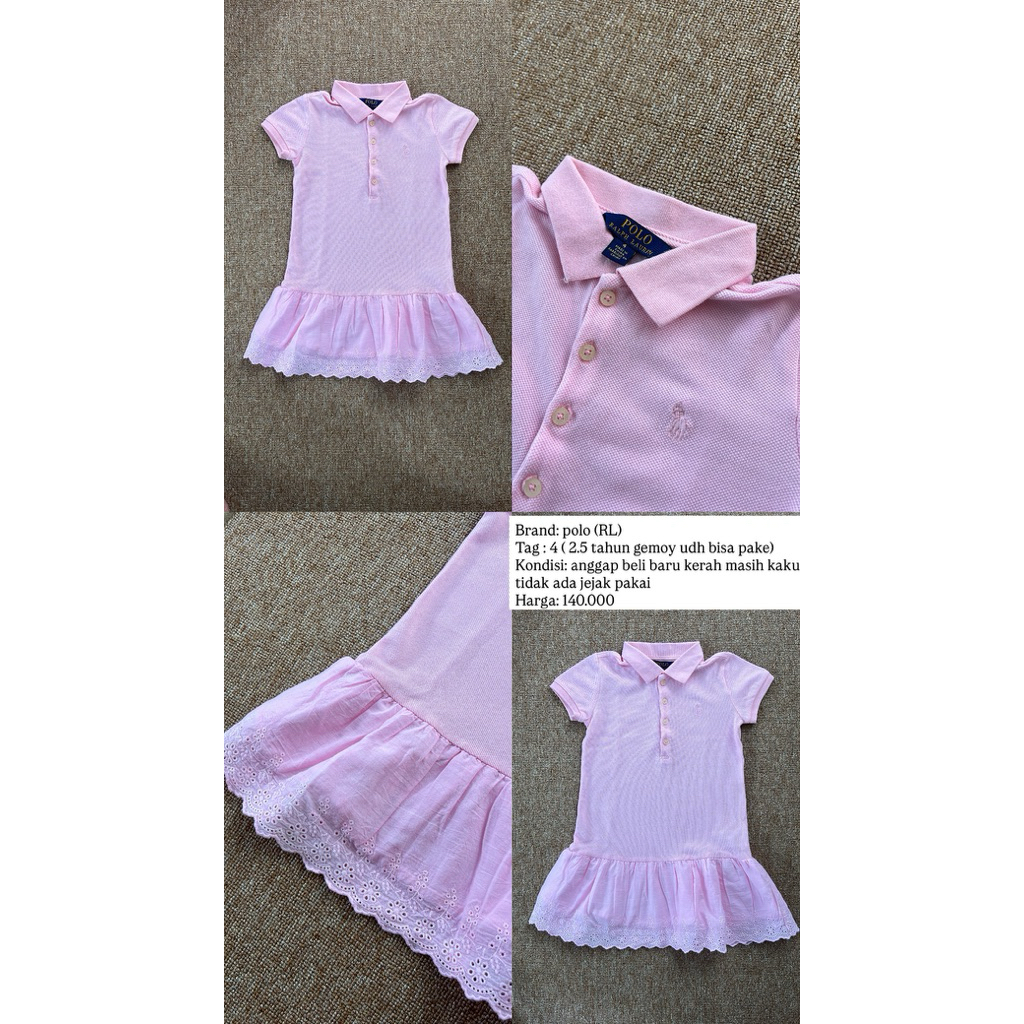 dress anak brand polo ralph laurent