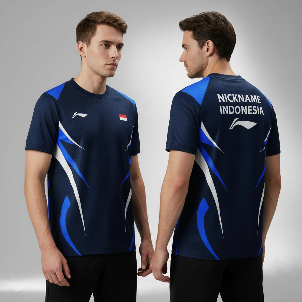 Kaos jersey badminton custom  nama
