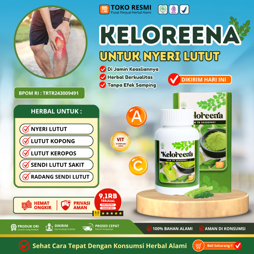 Keloreena - Obat Nyeri sendi lutut, Obat Radang Sendi Lutut, Obat Sakit Lutut Bengkak, Obat Lutut Ny