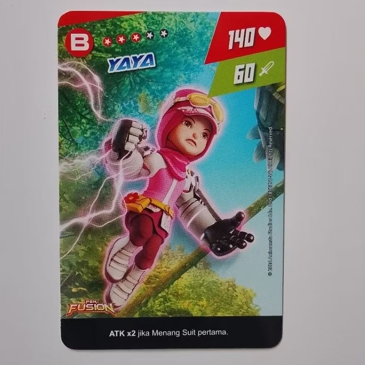 Original Boboiboy Monsta Galaxy Card YAYA Pek Fusion TGC (Trade Game Card) Monsta Play