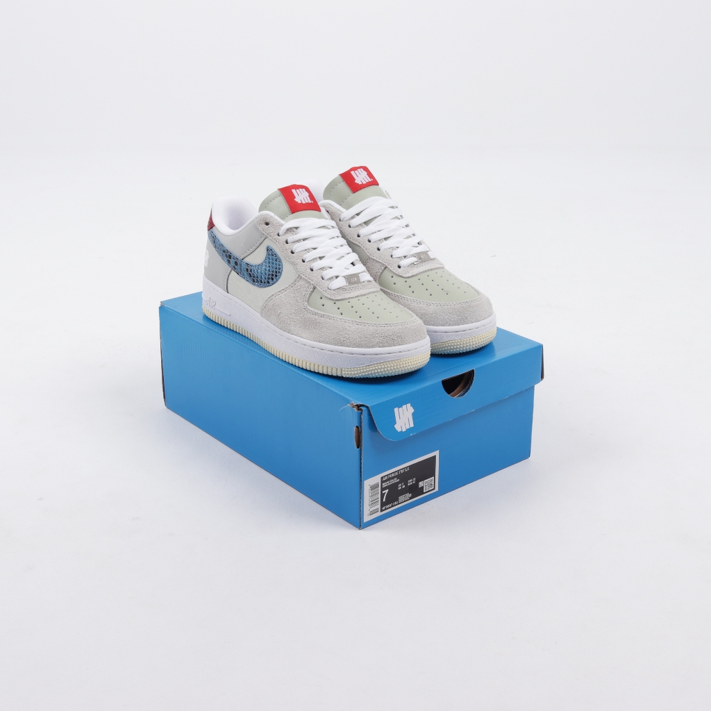 (FTBX) Sepatu Sneakers Undefeated X Nike Air Force 1 Low Grey
