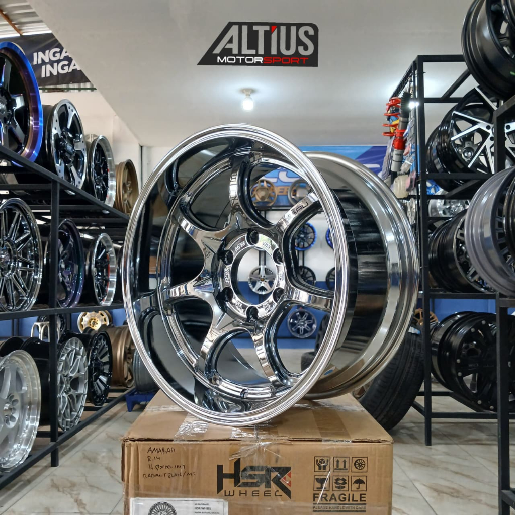 VELG MOBIL BLACK CHROME RING 18 LUBANG 6X139,7 HSR ARU TCS20 R18X9 ET 0 UNTUK PAJERO FORTUNER PANTHE