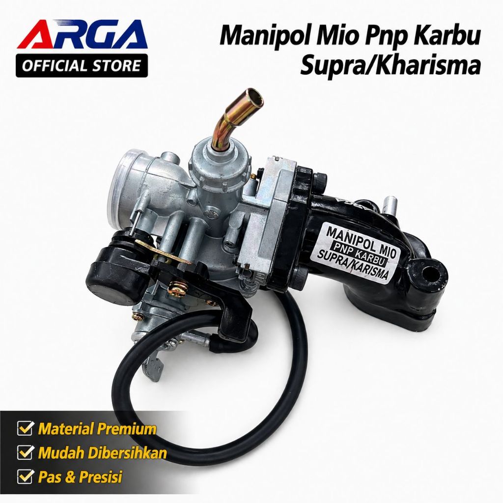 Manipol Mio PNP Karbu Supra Kharisma ARGA Racing Intake Manifold Karburator Mio Plug and Play
