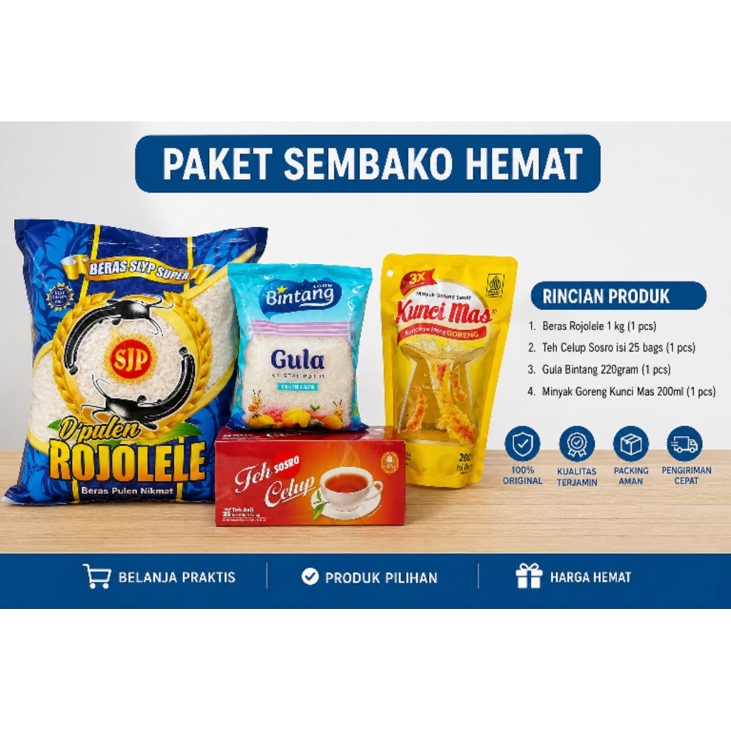 Paket sembako Hemat -Paket sembako tahlilan- hampers-Anniversary-Paket Jumat berkah