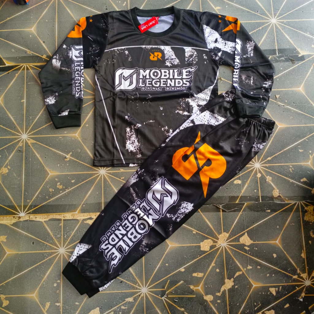setelan jersey baju free fire baju paima setelan panjang bnl free fire anak laki laki