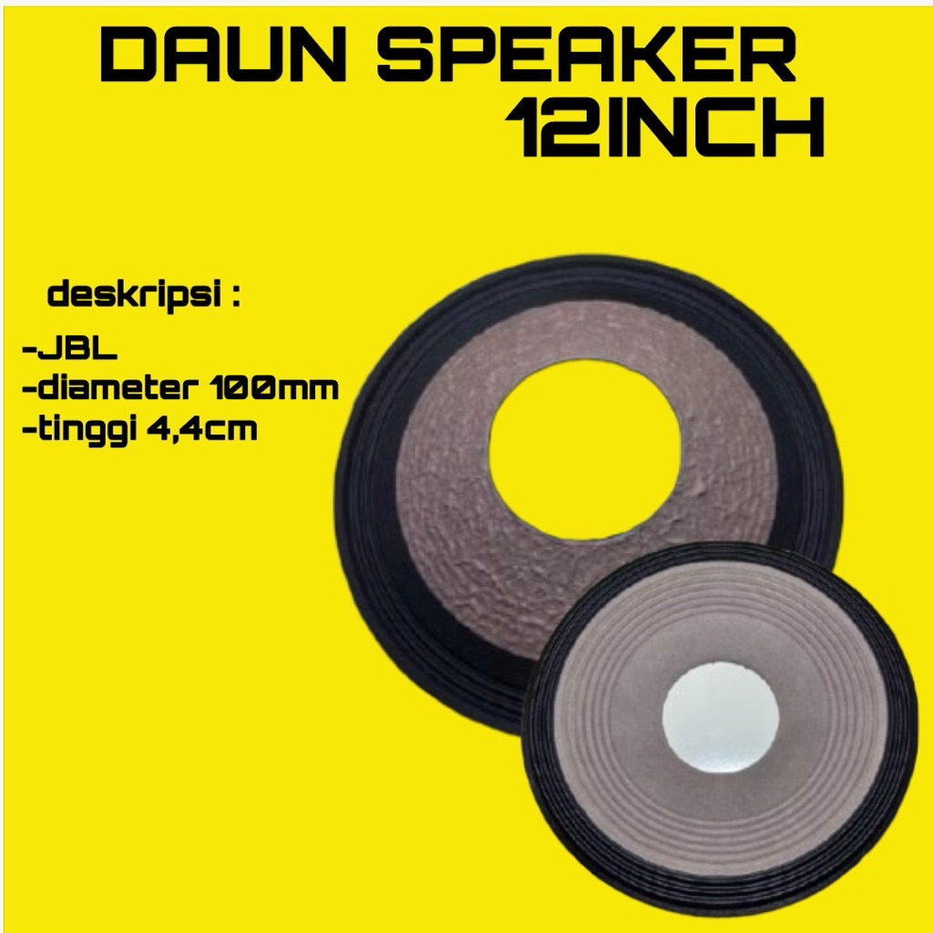 DAUN SPEAKER JBL 12inch LUBANG 100mm