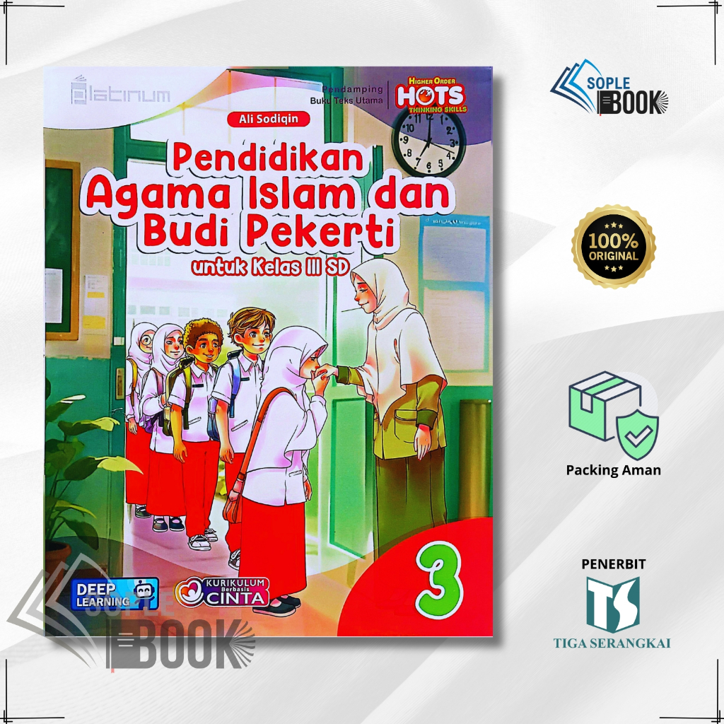 Buku PAI SD Kelas 3 Platinum Tiga Serangkai "Pendidikan Agama Islam dan Budi Pekerti" Kurikulum Merd