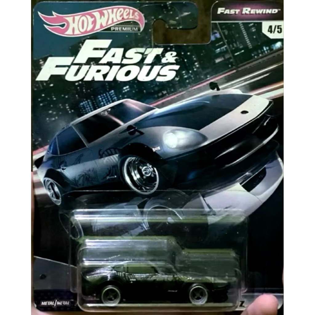 hot wheels premium fast and furious fast rewind fairlady Z card langka free PROTECTOR