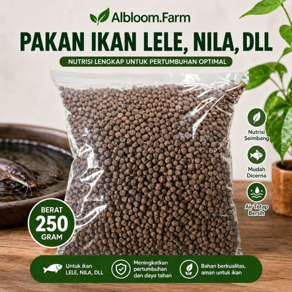 All Feed Pakan Ikan Apung 250g | Pakan Lele Nila Gurame Protein Tinggi Hemat
