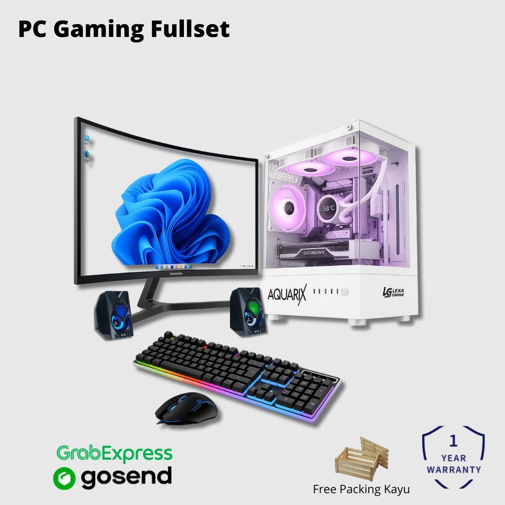 PC GAMING RYZEN 5 5600GT RAM 16GB SSD 512GB LED 24INCH