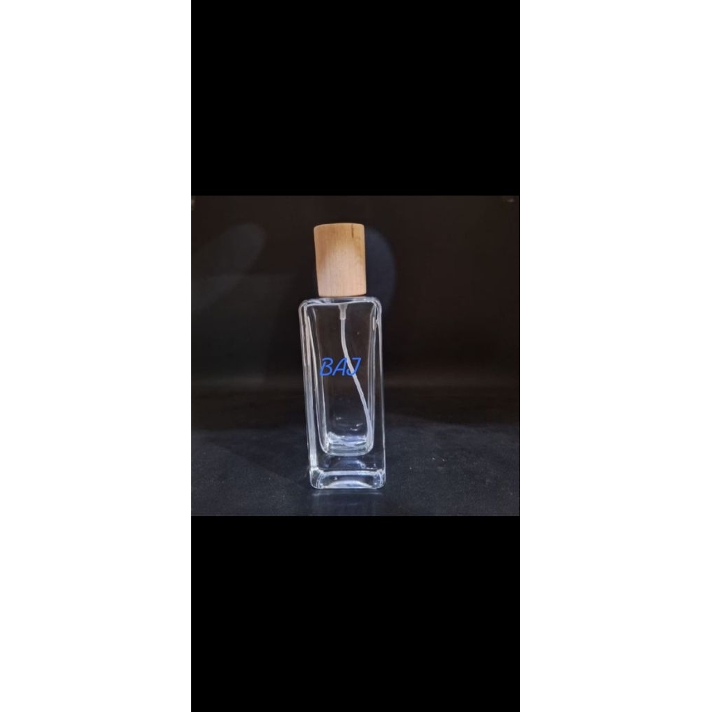 Botol parfum v32663 50 ml semi pres cap kayu warna kayu per dus @120