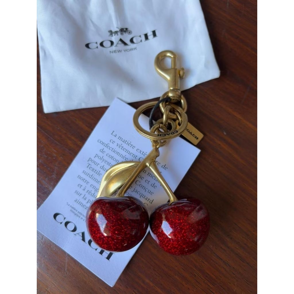 Coach Charm Cherry
