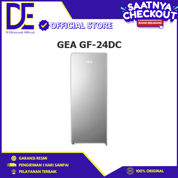 GEA GF-24DC KULKAS 1 Pintu Up Right Freezer 189 Liter GF-24DC GF24DC GF 24DC