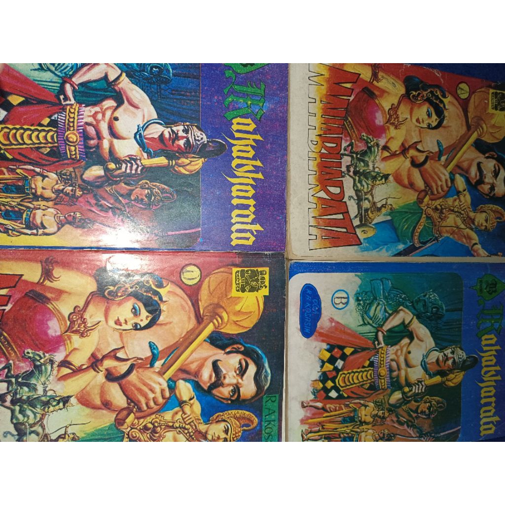 set Komik Mahabharata 4 Buku Lengkap komik Wayang RA Kosasih kisah Pandawa Lima melawan Kurawa, pert