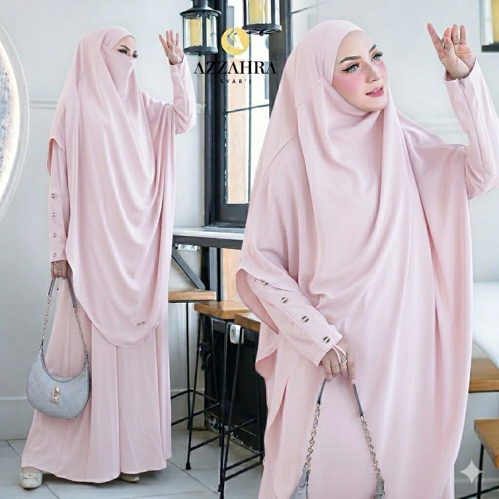 Gamis Syari Cantik Aisyah Series By Azzahra  Syari / Gamis Syari Cantik / Gamis Syari Premium / Gami