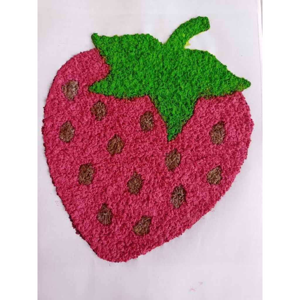Prakarya Kolase dari Bubur Kertas
