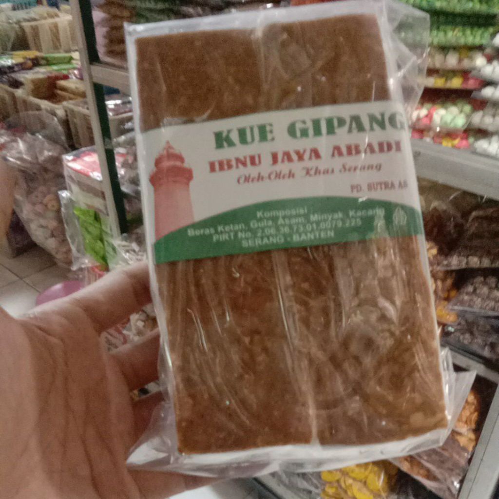 kue gipang slai kacang khas Banten