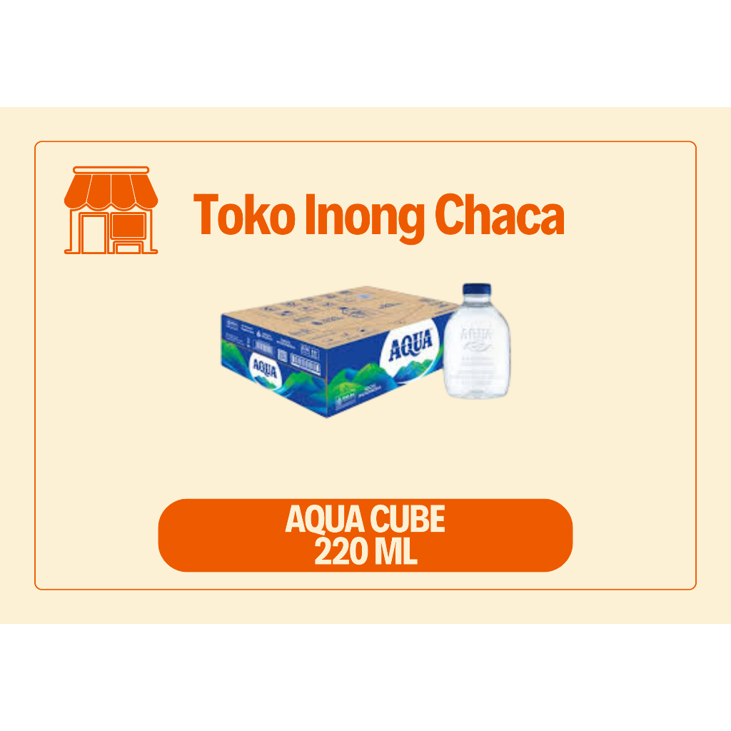 Air Mineral AQUA Botol Mini 220ml 24 Botol