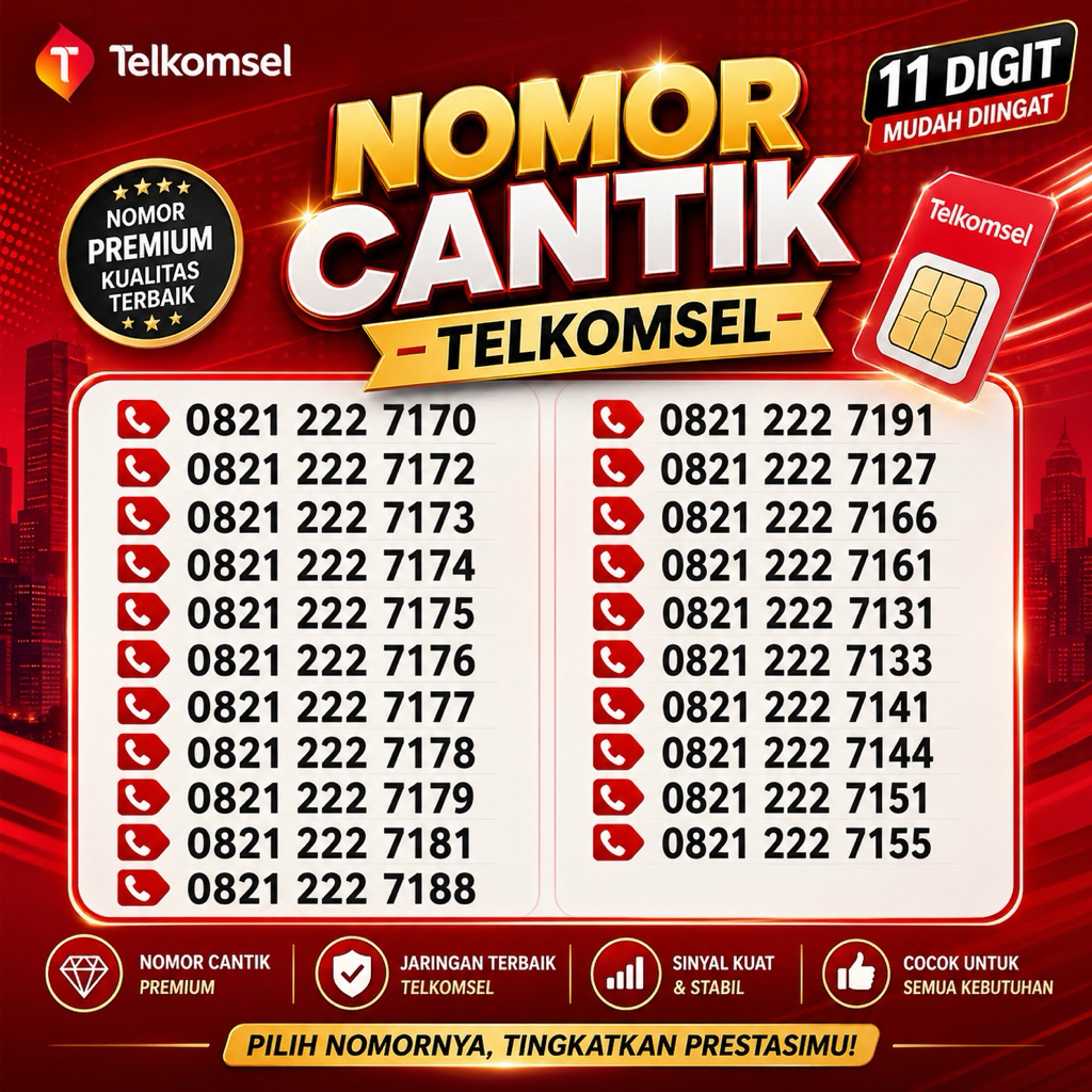Nomor Cantik Telkomsel 11 Digit Kuota 3GB Nasional Kartu Perdana Simpati 5G