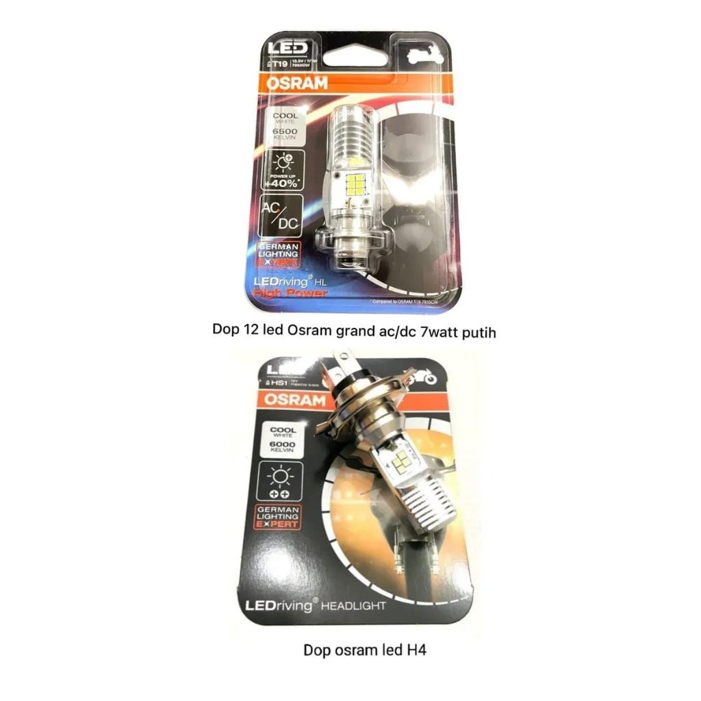 Lampu OSRAM h6 dan h4 original led
