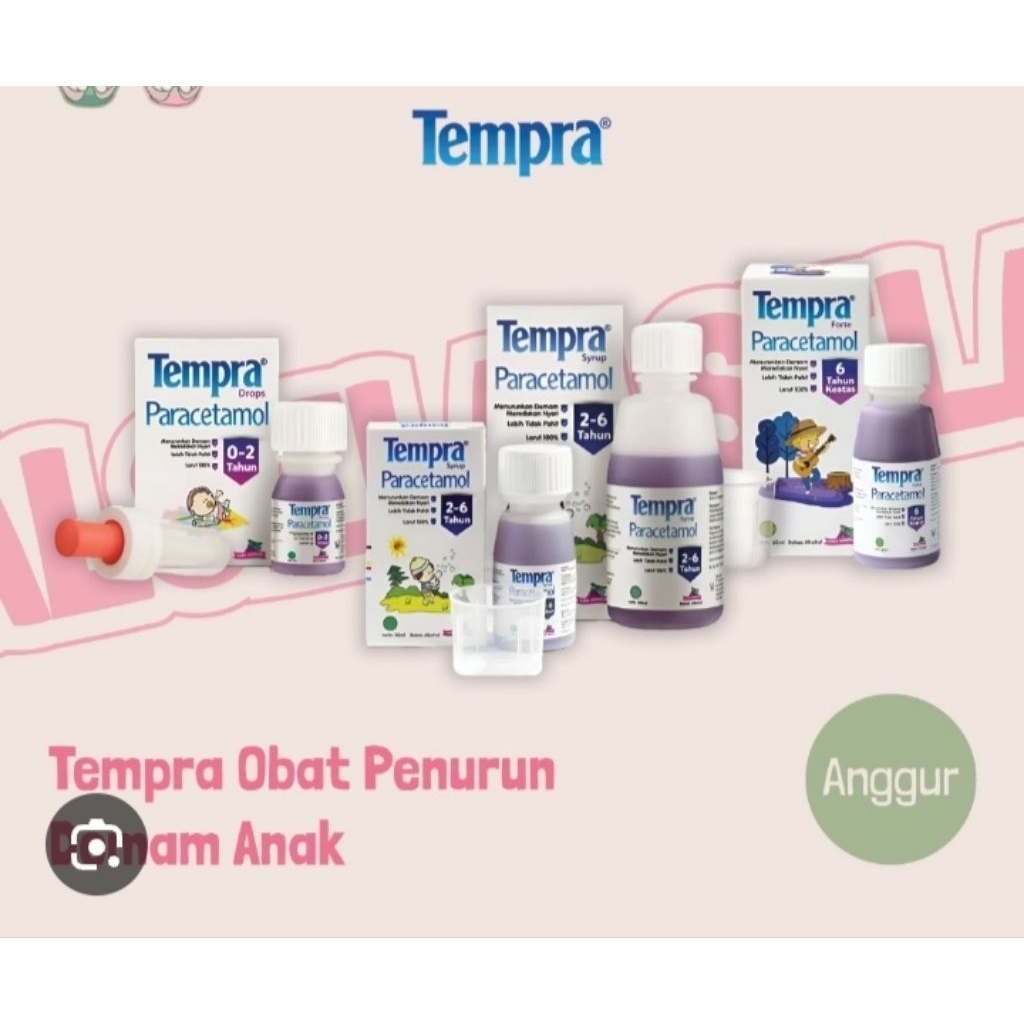 Tempra drop 15ml anggur & jeruk / Tempra sirup 30ml anggur / Tempra sirup 60ml anggur / Tempra Forte