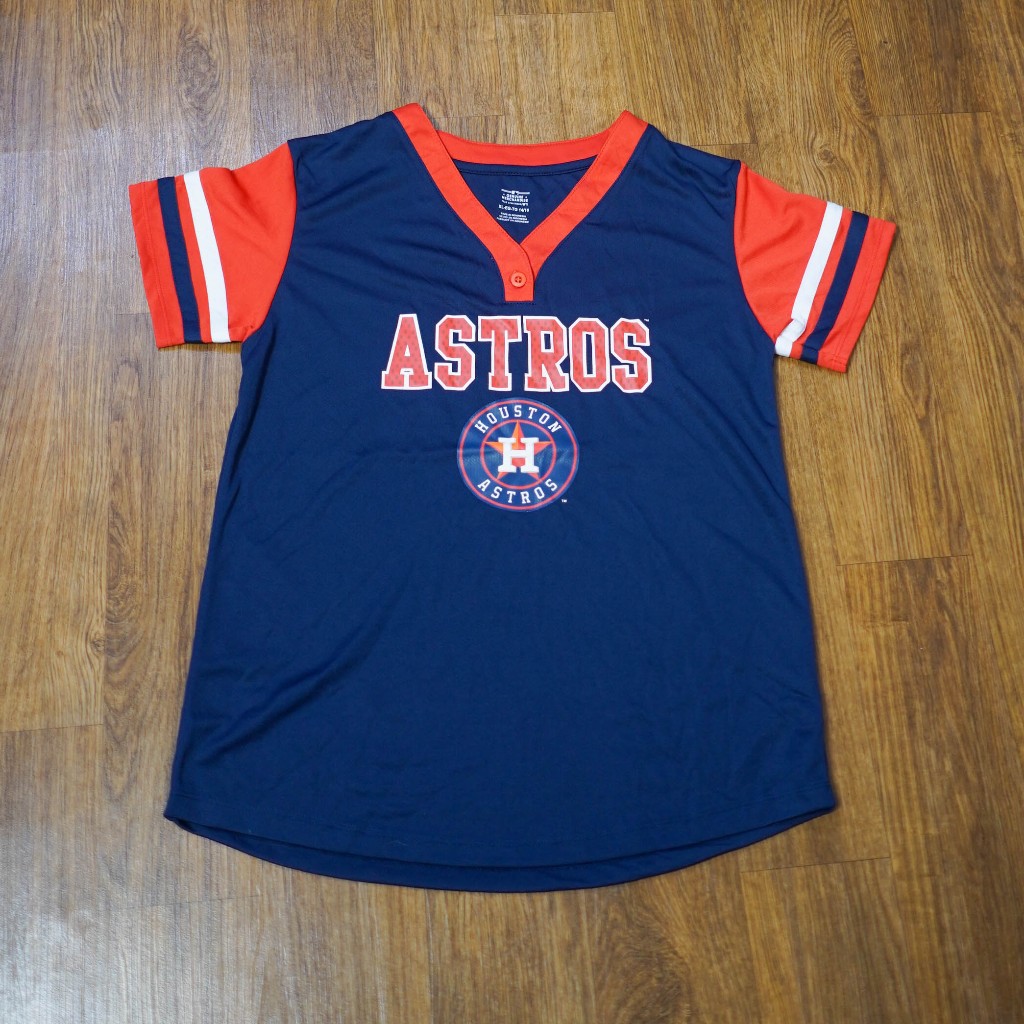 MLB Houston Astros Girls Henley Jersey