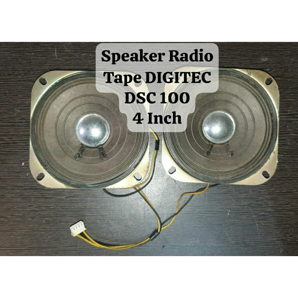 Speaker radio tape DIGITEC DSC 100 4 inch bekas
