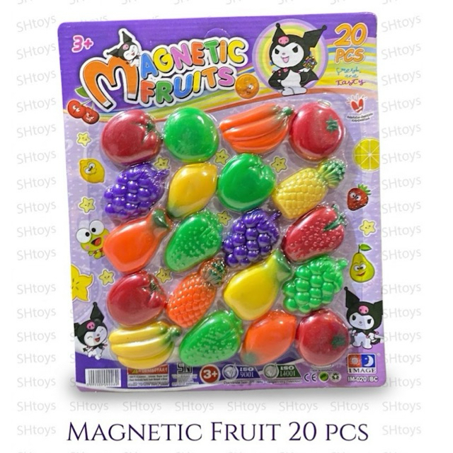 Mainan Magnet buah set/ Fruit Magnet tempelan buah im-020/bc