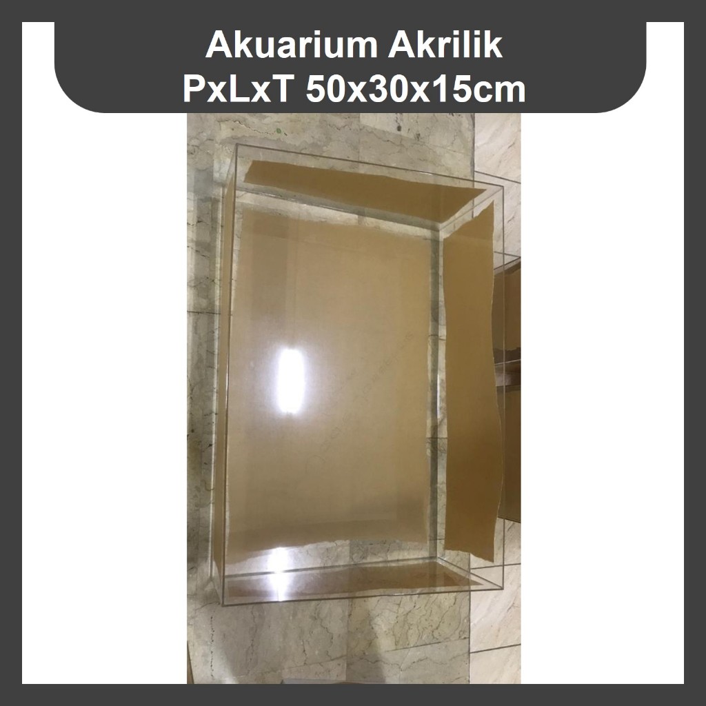 Akuarium Akrilik PxLxT 50x30x15cm =