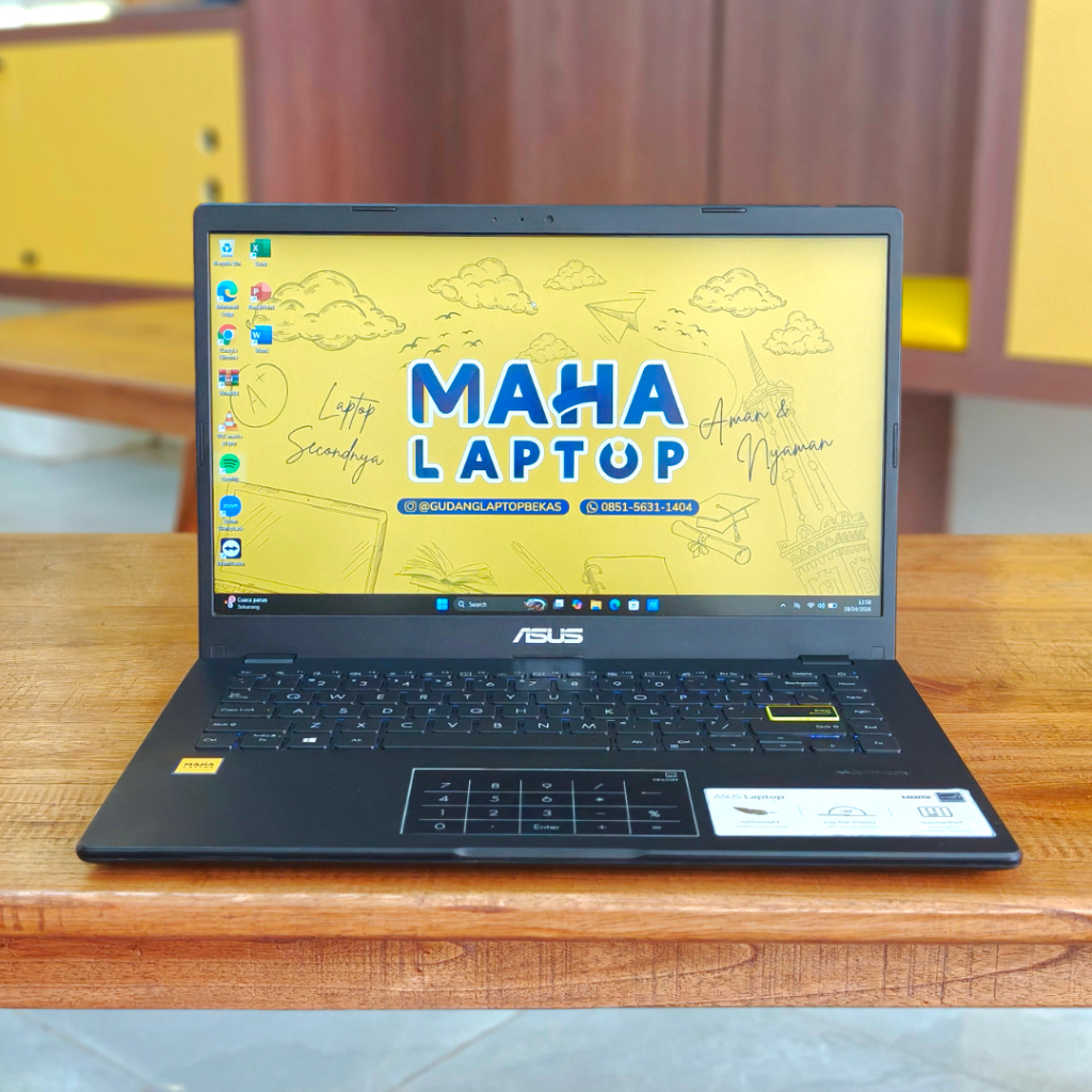 Asus Vivobook E410MA Celeron N4020 RAM 4GB DDR4  SSD NVMe 128GB IPS