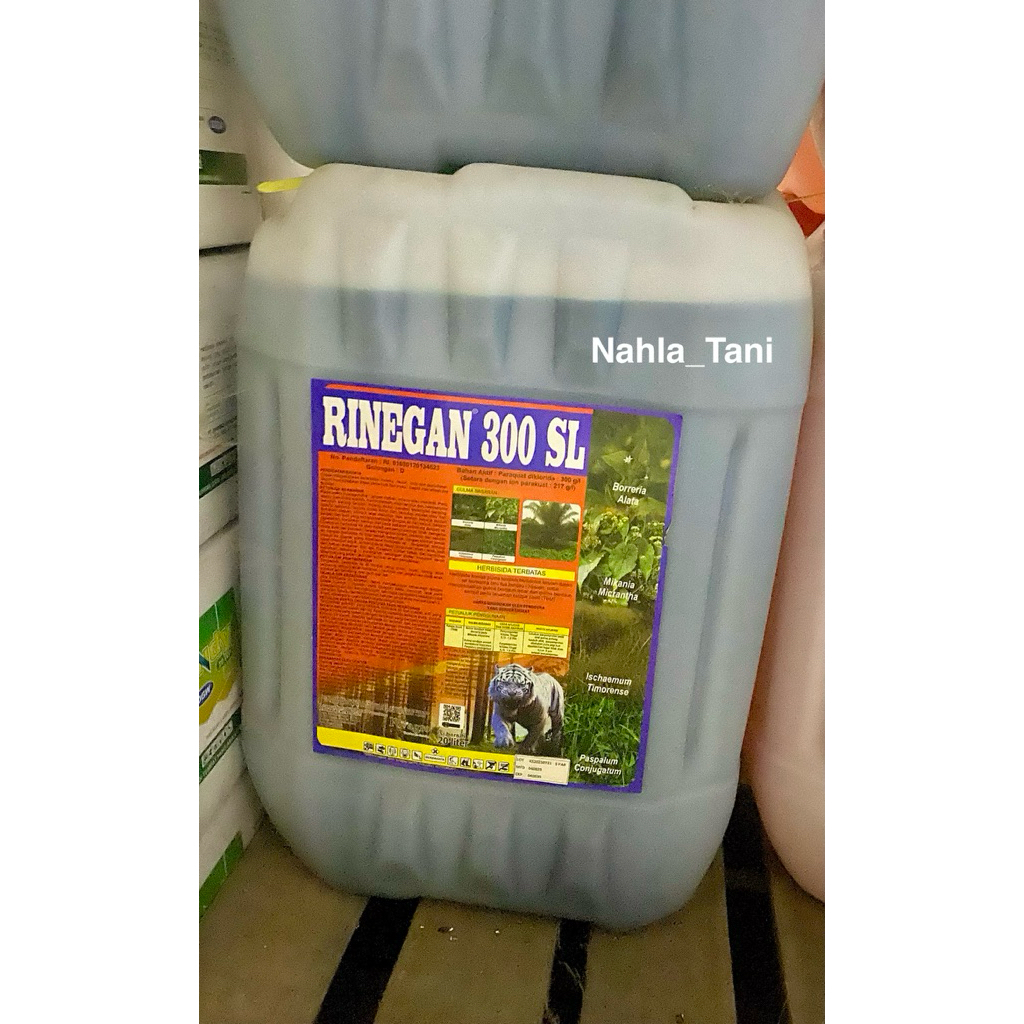 READY HERBISIDA KONTAK RINEGAN 300SL KEMASAN 20-LITER SEGEL ORI