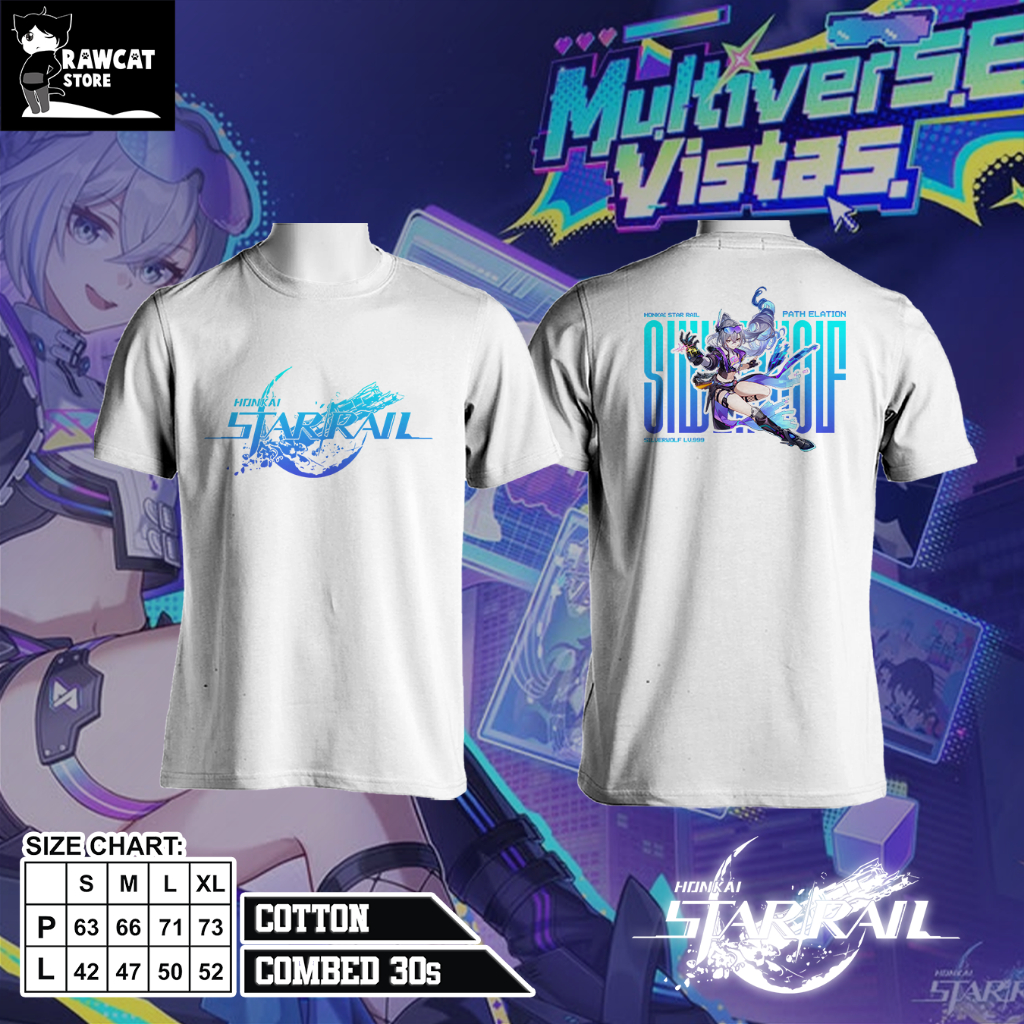 T-SHIRT Honkai Star Rail SilverWolf LV.999 - GAME HSR