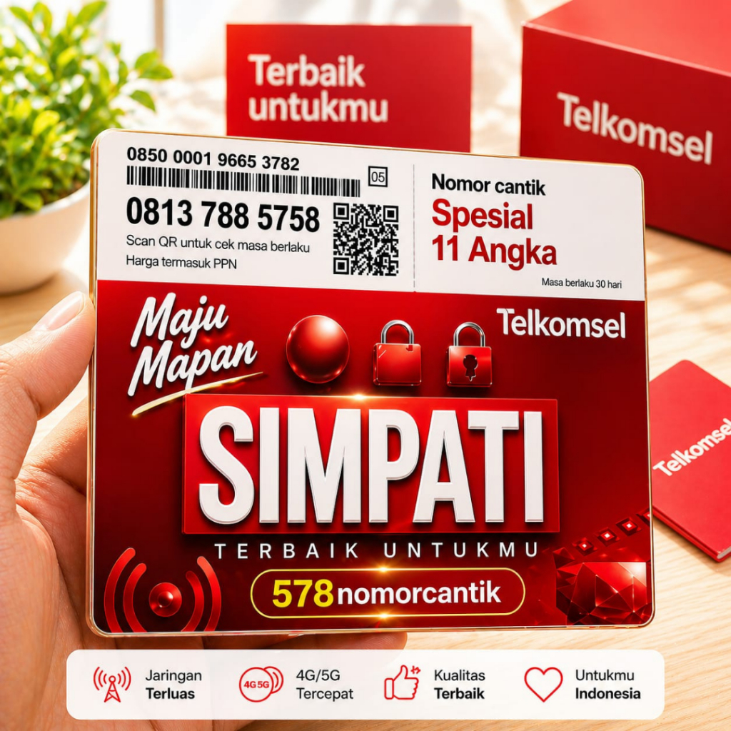 Kartu Perdana Nomor Cantik Telkomsel 11Digit 5758