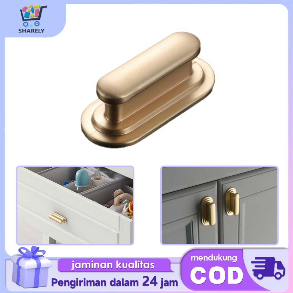 Handle Lemari Panjang 60mm Gagang Pintu Lemari Emas Kecil Handle Pintu Laci Minimalis