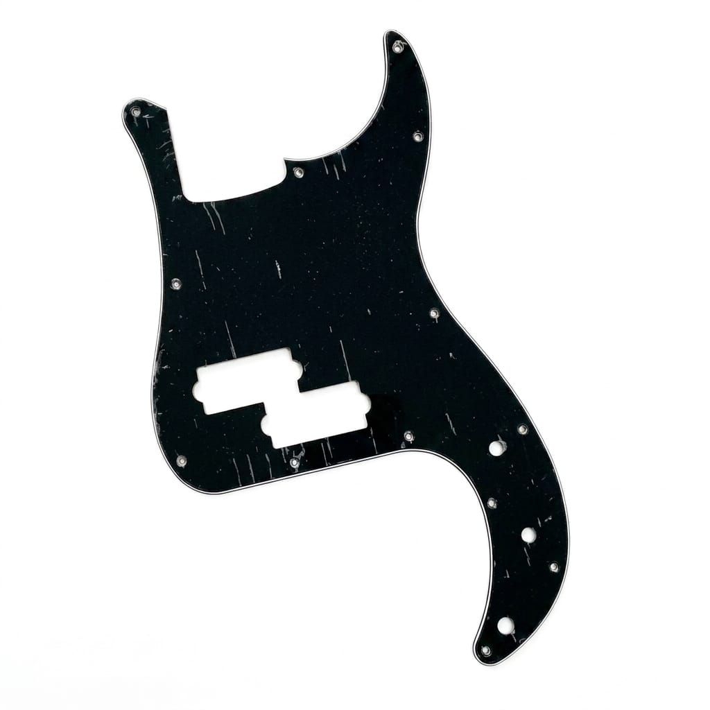 Pickguard Bass Precission Original Squier 3 Ply 13 Hole Hitam