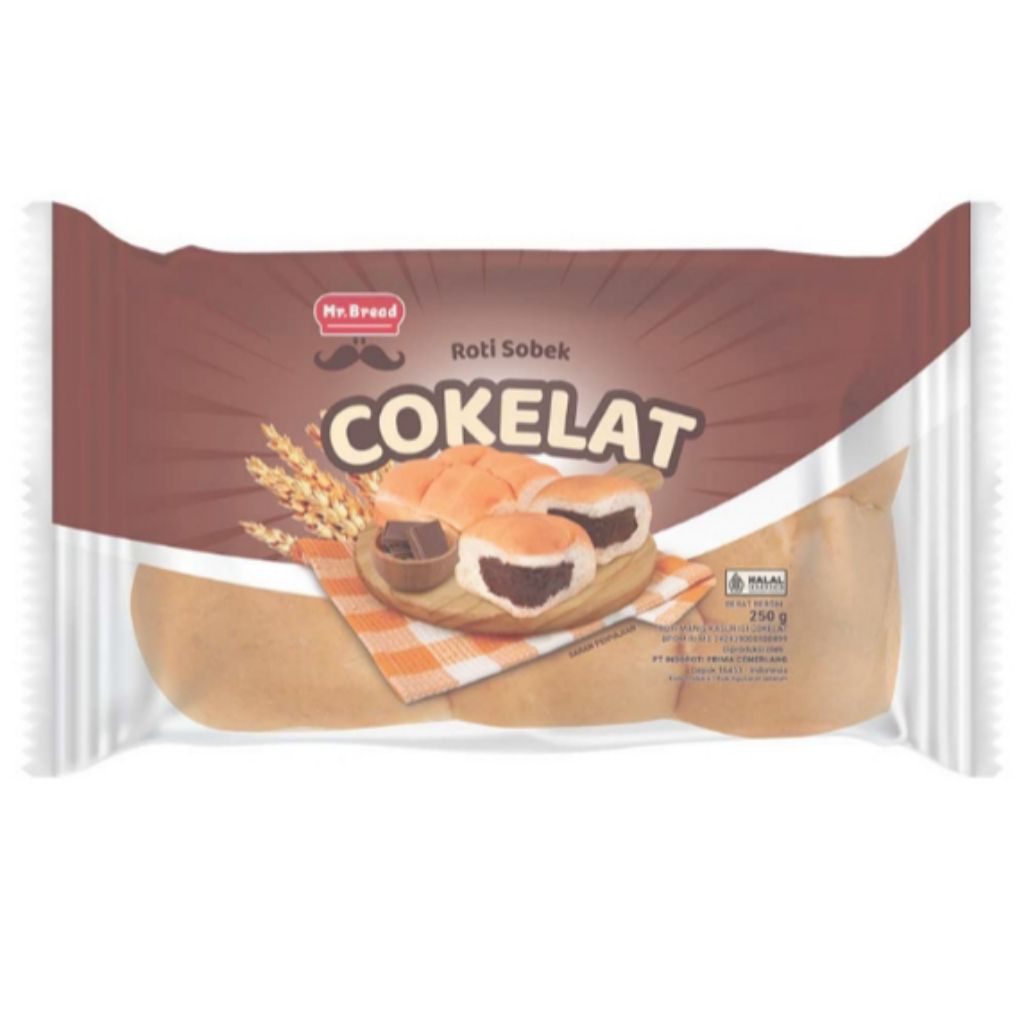 Mr.Bread Roti Kasur 6'S Coklat 250 g