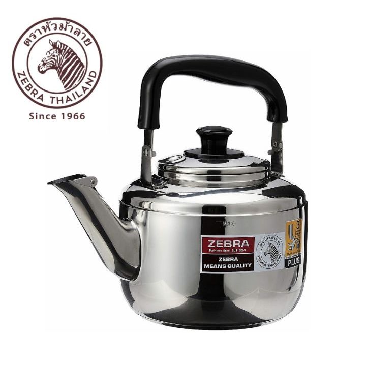 11357x Zebra Whistling Kettle Century Plus 4.5L atau 5.5L SUS-304 stainless steel Teko Bunyi Teko Pe