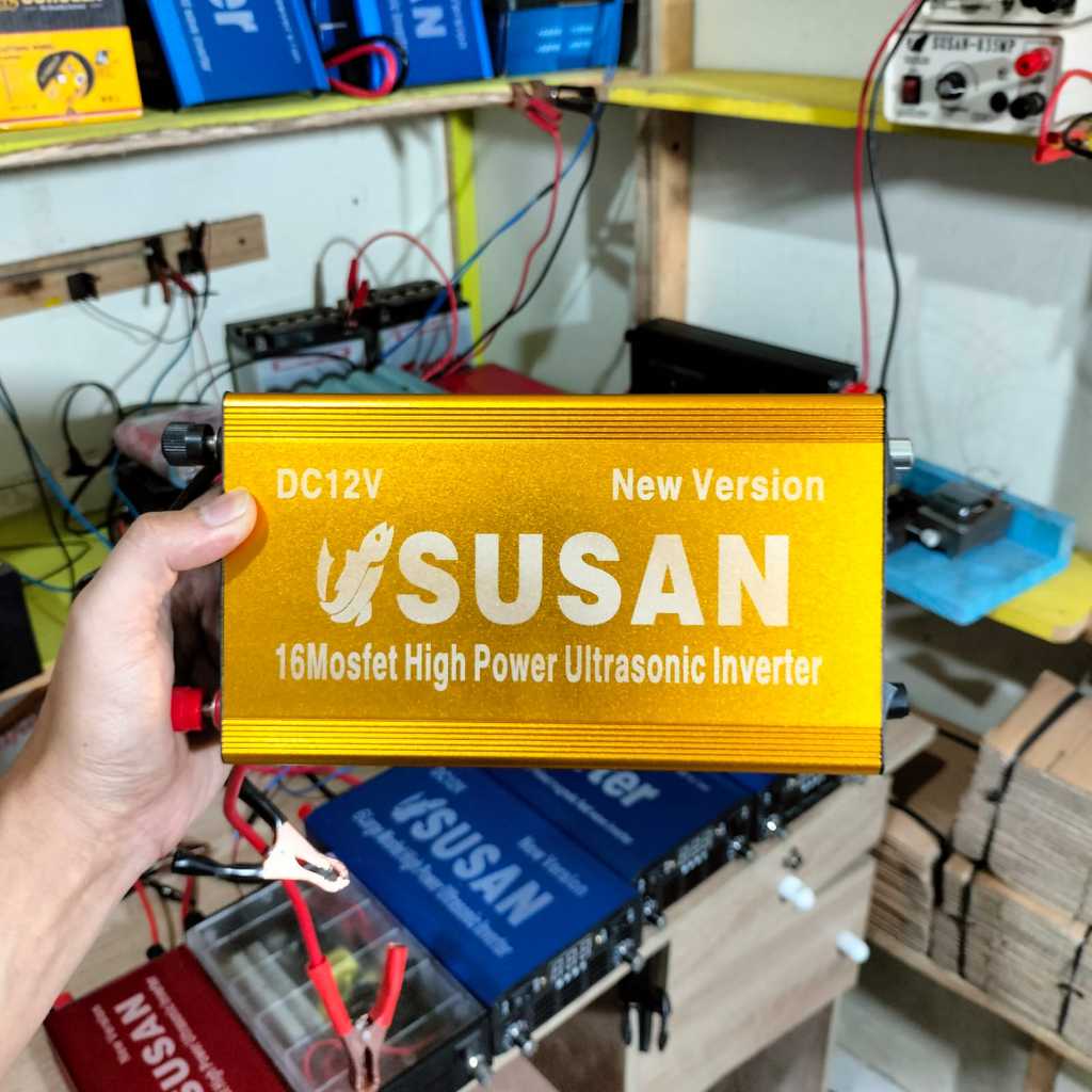 Susan 16Mosfet Inverter Ultrasonik12V Daya Tinggiuntuk Outdoor dengan Perlindungan Baterai dan Freku
