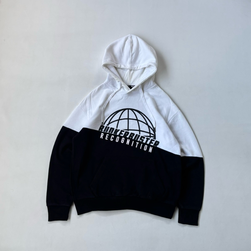 Hoodie BunkerBuster Black White