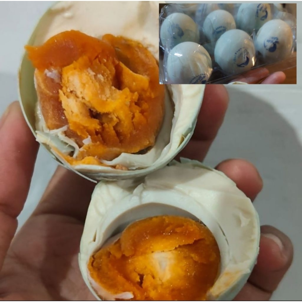 TELUR ASIN MASIR MATANG KEMAS MIKA (PER MIKA ISI 6PCS) INSTAN KIRIM LANGSUNG KHUSUS PETERONGA,JOMBAN