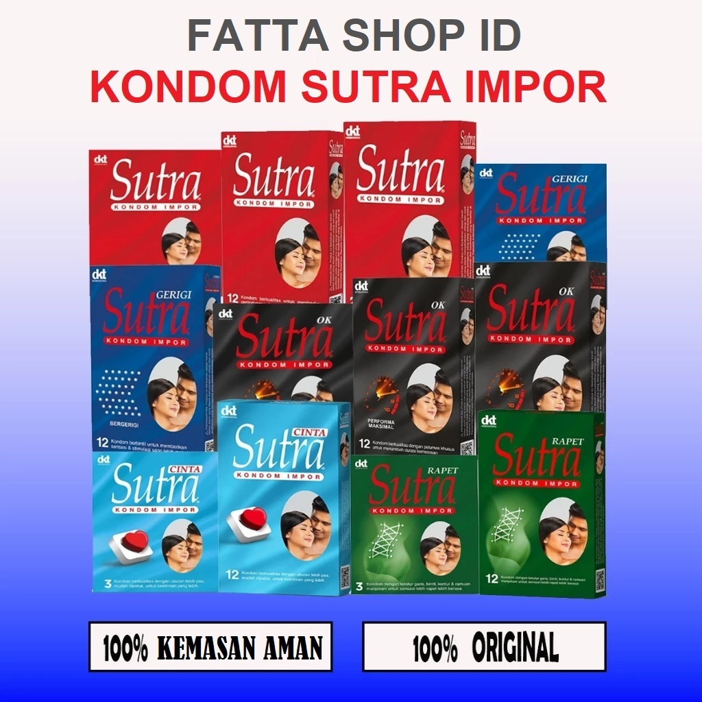 KEMASAN DIJAMIN AMAN | Kondom FIESTA-SUTRA Semua Varian Tipis Tahan Lama Polos Bergerigi - FIESTA Co