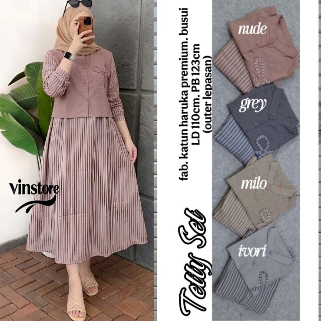 TETTY MIDI SET ROK WANITA ORIGINAL ATHAYA
