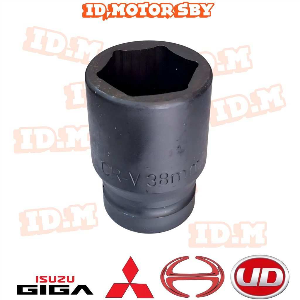 Mata Sok Impact 38mm 38 mm Mata Sock Impact 38mm 38 mm Kunci Roda 1 Inch