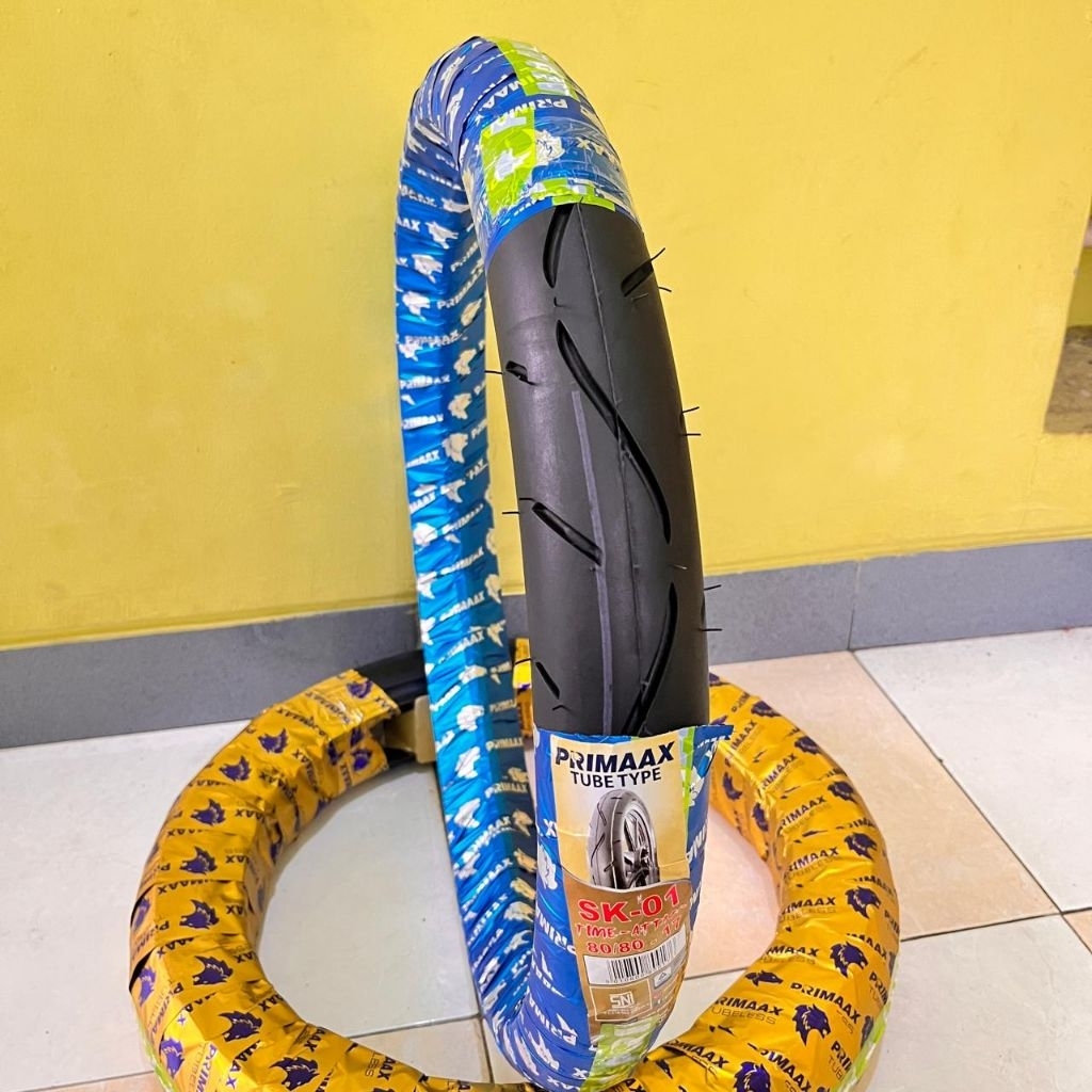 PROMO PRIMAX SK01 Ban Motor Supra Grand Jupiter FizR Ring 17 & 14 Baru Dan Original (Non Tubles) SNI