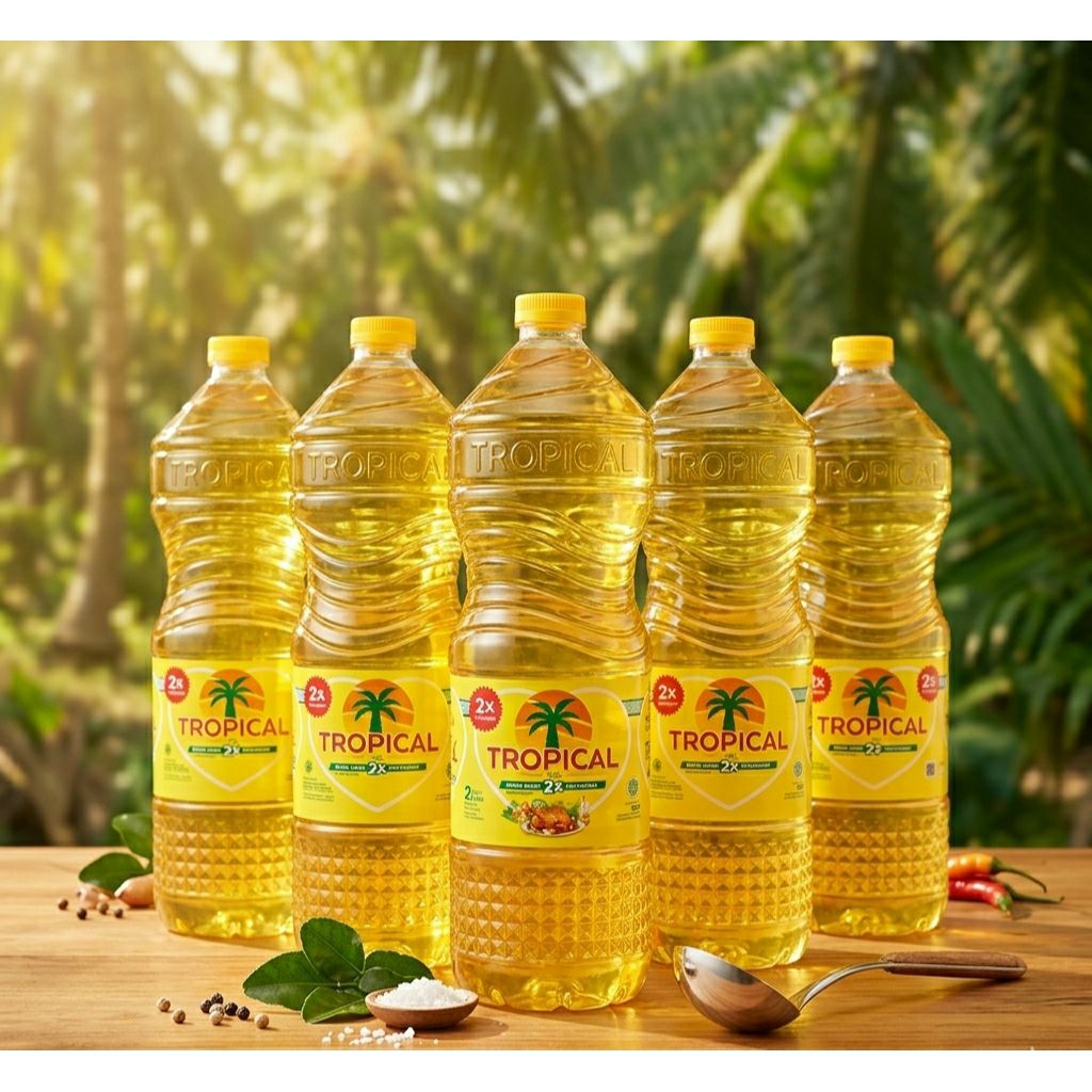BEST SELLER Minyak Goreng Tropical 2L Isi 6 Botol (1 Dus) | Minyak Jernih Hemat & Gurih | Harga Gros