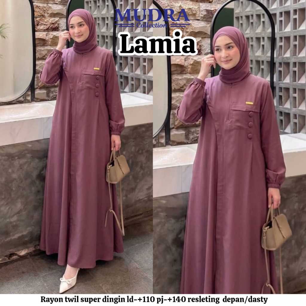Gamis Mudra Collection / Gamis Terbaru / Gamis Wanita / Gamis Premium / Pisesa / Lamia / Mudra Hijab