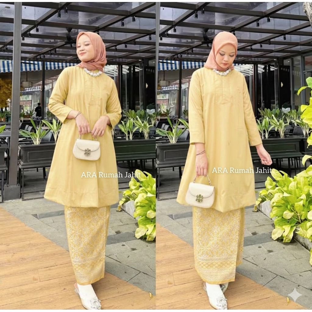 Set Kurung Melayu Ameena,Baju Kurung Melayu Modern Busui Friendly/Baju kurung Malaysia modern model 