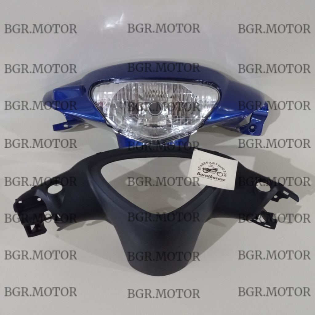 Batok Depan Mio Sporty Biru Tua Tahun 2003 / Totok Mio Sporty Biru Tua + Mika Speedometer
